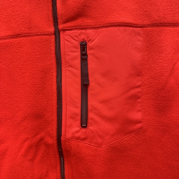 Duluth Trading Co Fleece Jacket Mens L Bright Red Full Zip New in Bag - Picture 2 of 15